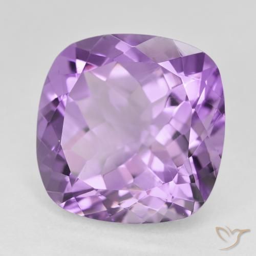 12.98캐럿 천연 Medium Light Purplish-Violet 자수정, 방석, VVS