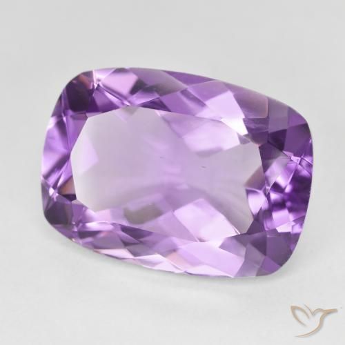 12.53캐럿 천연 Medium Light Purplish-Violet 자수정, 방석, VVS
