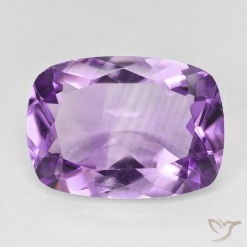 11.19ct 자연스러운 Medium Light Purplish-Violet 자수정, 방석, VVS