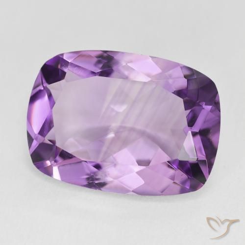 11.19캐럿 천연 Medium Light Purplish-Violet 자수정, 방석, VVS