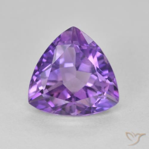 3.09ct 자연스러운 딥 바이올렛 색조 자수정, 일조, VS