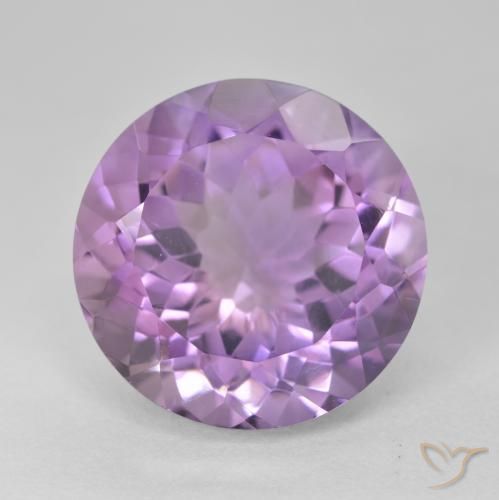 14.50ct 자연스러운 미디엄 바이올렛 자수정, 둥근, VVS