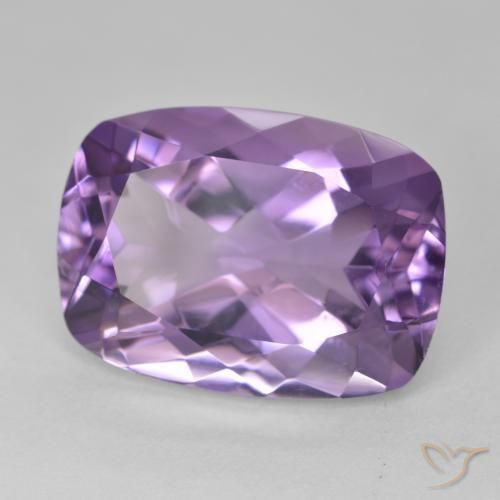 12.98캐럿 천연 Medium Light Purplish-Violet 자수정, 방석, VVS