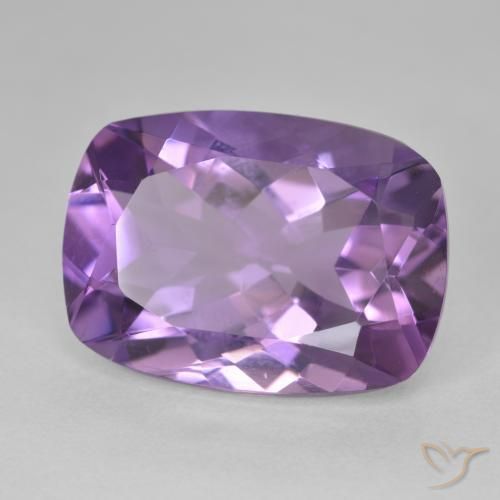 12.28캐럿 천연 Medium Light Purplish-Violet 자수정, 방석, VVS