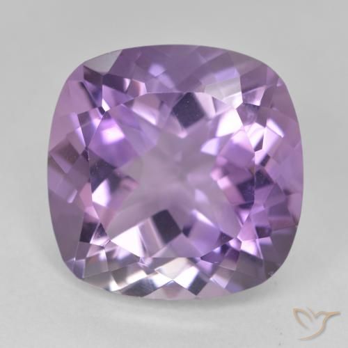 12.33ct 자연스러운 미디엄 바이올렛 자수정, 방석, VVS
