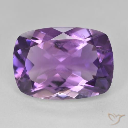 12.13ct 자연스러운 보라색 보라색 자수정, 방석, VVS