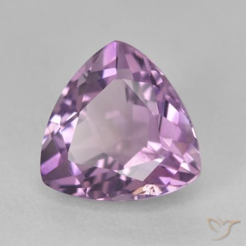3.21ct 자연스러운 회색 빛이 도는 보라색 자수정, 일조, VS