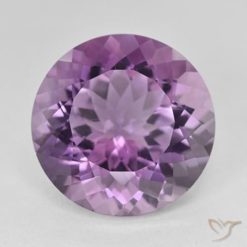 13.56ct 자연스러운 미디엄 바이올렛 자수정, 둥근, VVS