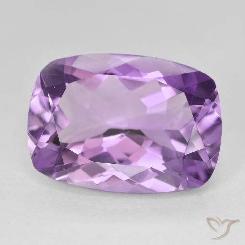 12.02캐럿 천연 Medium Light Purplish-Violet 자수정, 방석, VVS