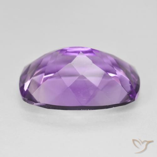 12.02캐럿 천연 Medium Light Purplish-Violet 자수정, 방석, VVS