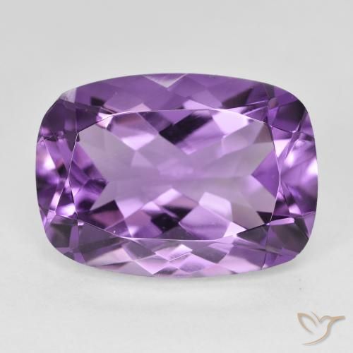 12.87ct 자연스러운 Medium Light Purplish-Violet 자수정, 방석, VVS