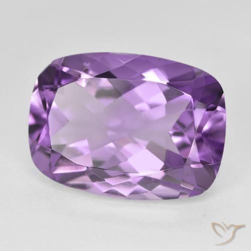 12.87캐럿 천연 Medium Light Purplish-Violet 자수정, 방석, VVS