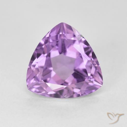 2.96ct 자연스러운 분홍빛이 도는 보라색 자수정, 일조, VS