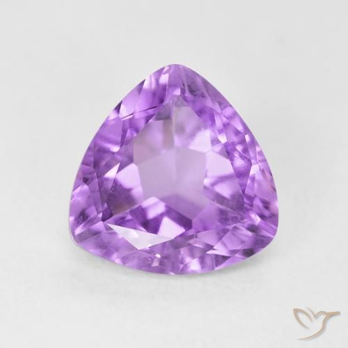 2.54ct 자연스러운 분홍빛이 도는 보라색 자수정, 일조, VS