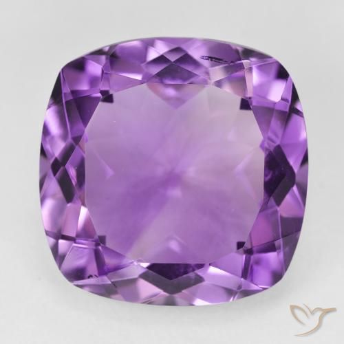 19.90ct 자연스러운 딥 핑크빛이 도는 바이올렛 자수정, 방석, VVS-VS