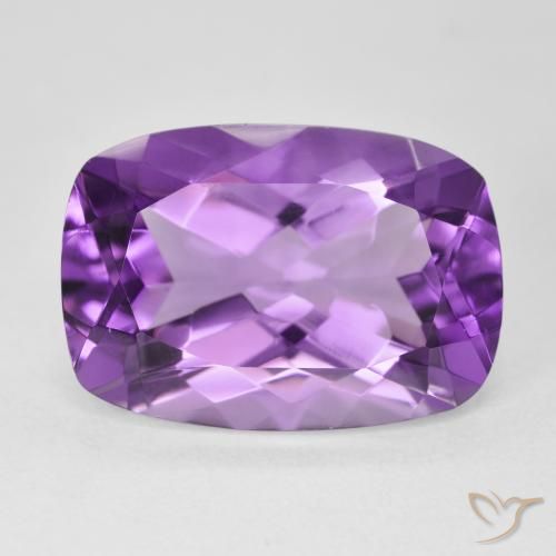 11.88ct 자연스러운 미디엄 바이올렛 자수정, 방석, VVS-VS