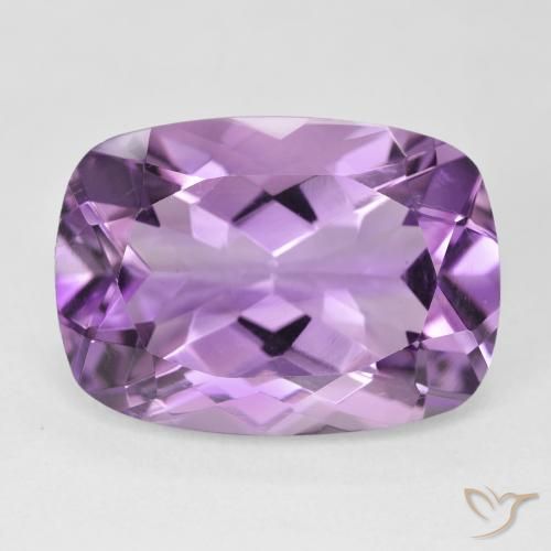 12.54ct 자연스러운 분홍빛이 도는 보라색 자수정, 방석, VVS