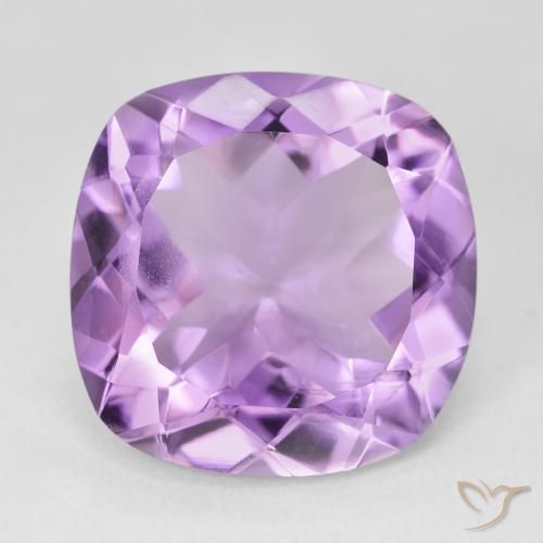 12.96ct 자연스러운 분홍빛이 도는 보라색 자수정, 방석, VVS-VS