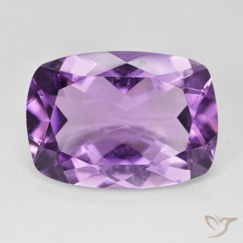 11.71ct 자연스러운 분홍빛이 도는 보라색 자수정, 방석, VVS
