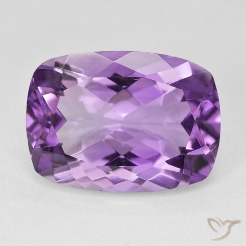 12.63ct 자연스러운 분홍빛이 도는 보라색 자수정, 방석, VVS