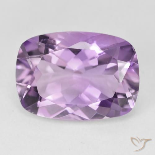 12.30ct 자연스러운 미디엄 핑크 바이올렛 자수정, 방석, VVS