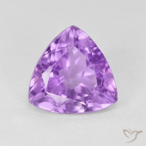 2.96ct 자연스러운 밝은 분홍빛이 도는 보라색 자수정, 일조, VS