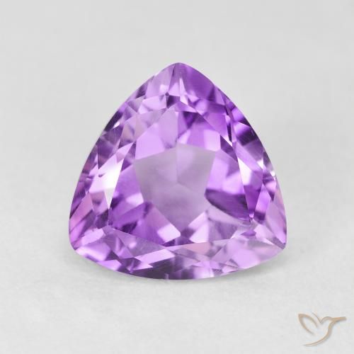 3.16ct 자연스러운 분홍빛이 도는 보라색 자수정, 일조, VVS-VS