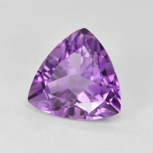 3.07캐럿 천연 Medium Light Purplish-Violet 자수정, 일조, VVS-VS