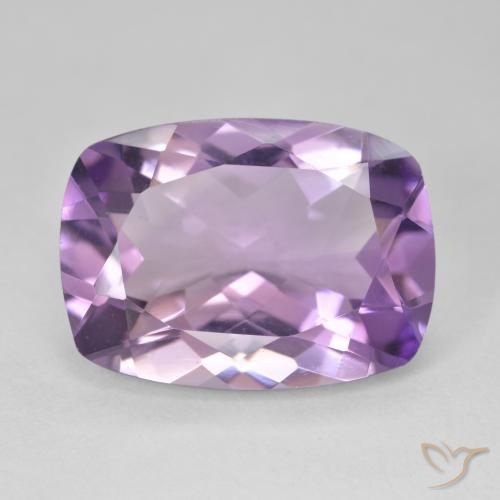11.51ct 자연스러운 분홍빛이 도는 보라색 자수정, 방석, VVS