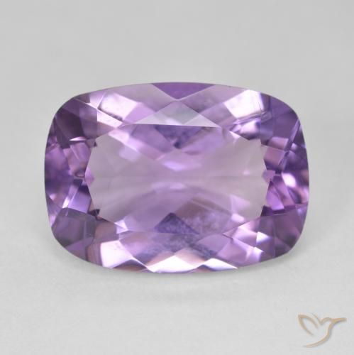 12.49ct 자연스러운 미디엄 바이올렛 자수정, 방석, VVS