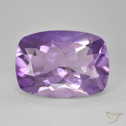 12.24ct 자연스러운 미디엄 바이올렛 자수정, 방석, VVS