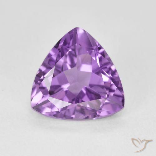 2.95ct 자연스러운 Medium Light Purplish-Violet 자수정, 일조, VVS-VS