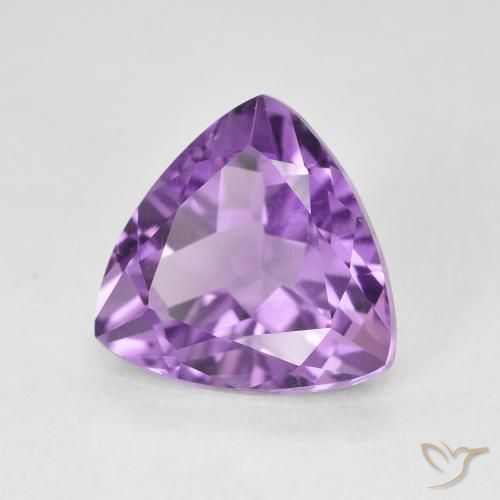 2.95캐럿 천연 Medium Light Purplish-Violet 자수정, 일조, VVS-VS