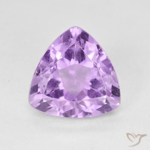 3.15ct 자연스러운 밝은 분홍빛이 도는 보라색 자수정, 일조, VS
