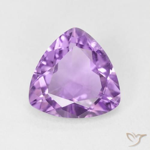 2.53ct 자연스러운 미디엄 핑크빛이 도는 바이올렛 자수정, 일조, VVS-VS