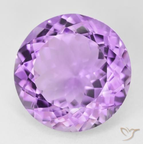 25.41ct 자연스러운 미디엄 바이올렛 자수정, 둥근, VVS