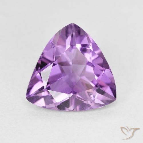 2.51ct 자연스러운 미디엄 핑크빛이 도는 바이올렛 자수정, 일조, VVS