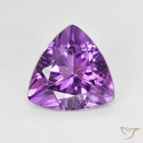 2.61ct 자연스러운 분홍빛이 도는 보라색 자수정, 일조, VVS