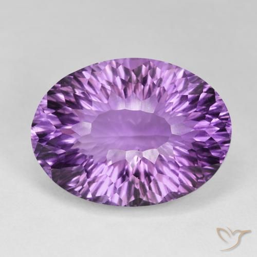 54.18ct 자연스러운 강렬한 핑크 바이올렛 자수정, 타원형, VVS