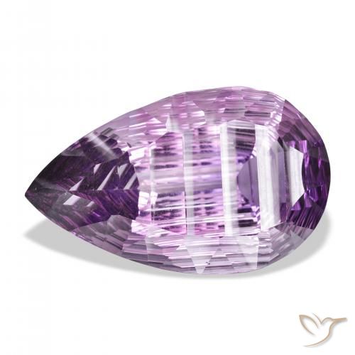 41.61ct 자연스러운 미디엄 바이올렛 자수정, 배 모양, VVS