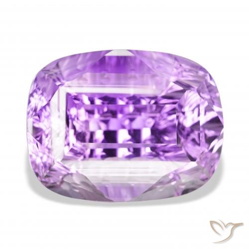 56.97ct 자연스러운 미디엄 바이올렛 자수정, 방석, VVS