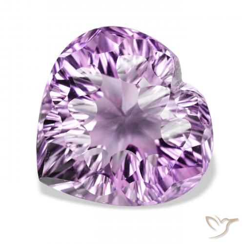 48.61ct 자연스러운 딥 퍼플리쉬 바이올렛 자수정, 마음, VVS