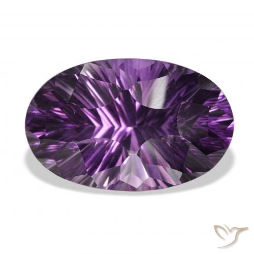 52.86ct 자연스러운 모브 바이올렛 자수정, 타원형, VVS
