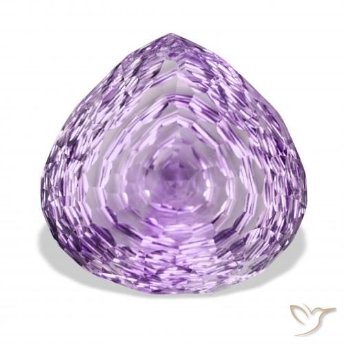70.80ct 자연스러운 딥 퍼플리쉬 바이올렛 자수정, 배 모양, VVS