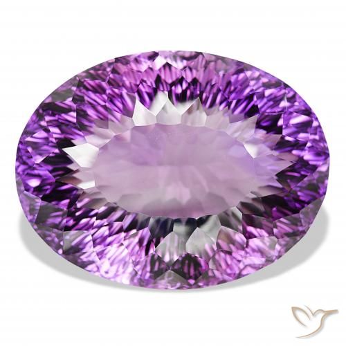 193.81ct 딥 바이올렛 자수정, 타원형, IF