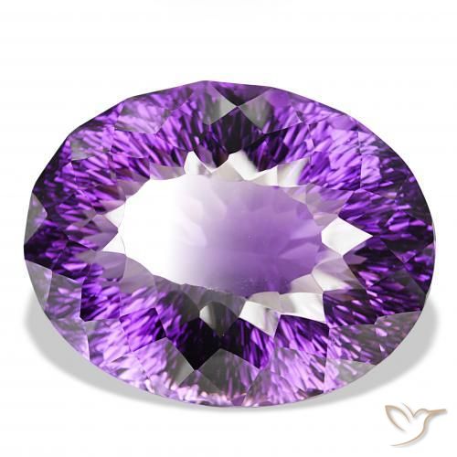 159.46캐럿 천연 Medium Dark-Violet 자수정, 타원형, IF