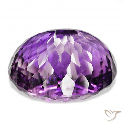 159.46캐럿 천연 Medium Dark-Violet 자수정, 타원형, IF