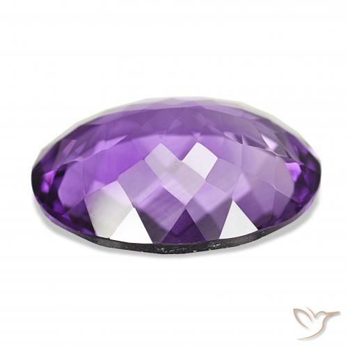 14.63캐럿 천연 미디엄 바이올렛 자수정, 타원형, IF