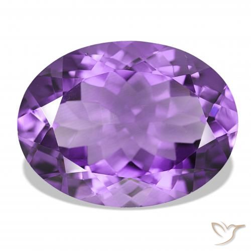 15.69ct 딥 바이올렛 자수정, 타원형, IF