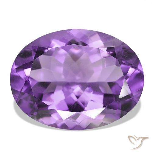 17.42ct 딥 퍼플리쉬 바이올렛 자수정, 타원형, IF